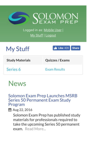 Series 27 Exam Study Materials